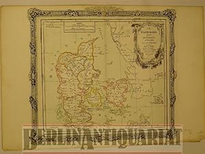 Immagine del venditore per Dnemark. Le Danemark. Divis par Provinces et Diocses. Altkolorierter Kupferstich mit Grenzkolorit. venduto da BerlinAntiquariat, Karl-Heinz Than