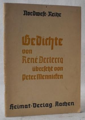 Gedichte. Übersetzt (und eingeleitet) von Peter Mennicken. (= Nordwest-Reihe. Folge 7). Gedichtte...