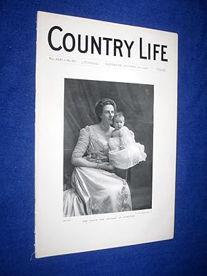 Bild des Verkufers fr Country Life. No 617. 31st October 1908, The Duchess of Hamilton, Dorfold Hall, Cheshire, Seat of Henry J. Tollemache. The Waterways of Kashmir, On the Green (golf), zum Verkauf von Tony Hutchinson