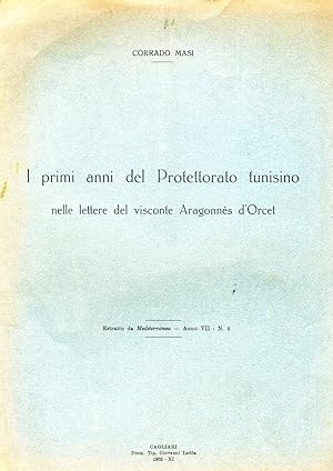 I primi anni del Protettorato tunisino nelle lettere del visconte Aragonnes d'Orcet