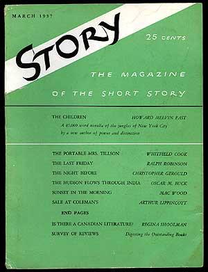 Seller image for Story: The Magazine of the Short Story, March 1937 for sale by Between the Covers-Rare Books, Inc. ABAA