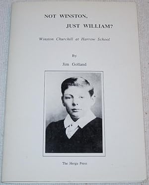 Not Winston, Just William? Winston Churchill at Harrow School.