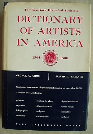 Imagen del vendedor de Dictionary of Artists in America 1564-1860 a la venta por Design Books
