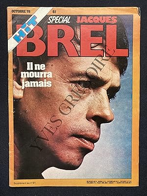 HIT-SUPPLEMENT AU N°81 OCTOBRE 78-SPECIAL JACQUES BREL