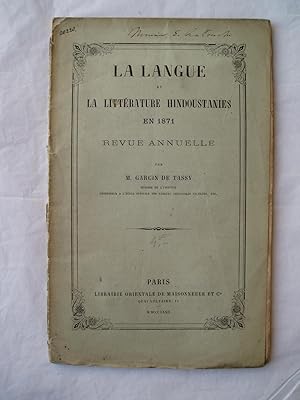 La langue et la littérature hindoustanies en 1871. Revue annuelle