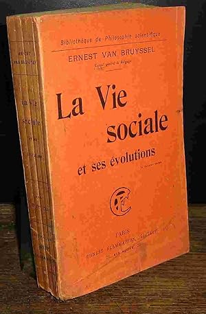 Bild des Verkufers fr LA VIE SOCIALE ET SES EVOLUTIONS zum Verkauf von Livres 113