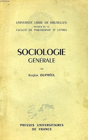 Imagen del vendedor de SOCIOLOGIE GENERALE a la venta por Le-Livre