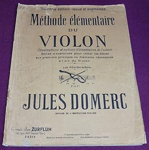 Seller image for METHODE ELEMENTAIRE DU VIOLON for sale by LE BOUQUINISTE