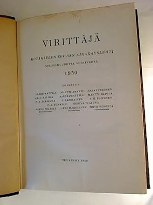 Virittäjä - 1950 / - Kotikielen Seuran Aikakauslehti.