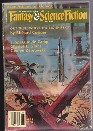 Immagine del venditore per The Magazine of Fantasy and Science Fiction August 1979, "You're Welcom" Said the Robot, Playback, Standoff, The Word Sweep, Love-Starved, The Whisper of Banshees, The Angel of Death, "Clone, Clone of My Own", A Sending of Serpents, ++ venduto da Nessa Books