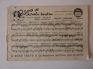 Libretto di Spartiti Musicali FONIT Milano Anni '30