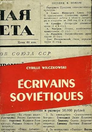Imagen del vendedor de ECRIVAINS SOVIETIQUES a la venta por Le-Livre
