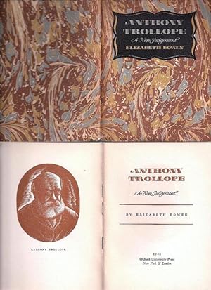 Anthony Trollope a New Judgement