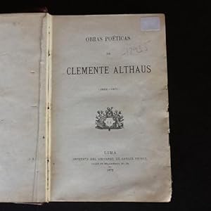 Imagen del vendedor de 1872 Obras poticas. (1852-1871) a la venta por Libros del cuervo