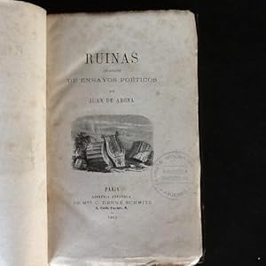 Imagen del vendedor de Ruinas. Coleccin de ensayos poticos a la venta por Libros del cuervo