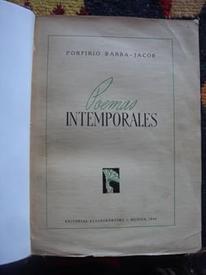 Seller image for Poemas Intemporales for sale by Libros del cuervo