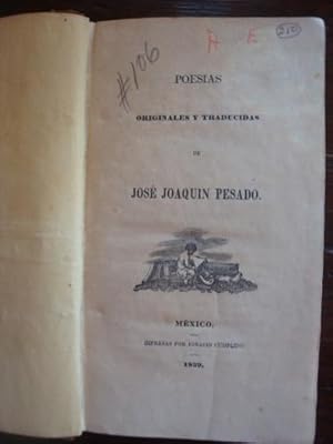 Imagen del vendedor de Poesas originales y traducidas. a la venta por Libros del cuervo