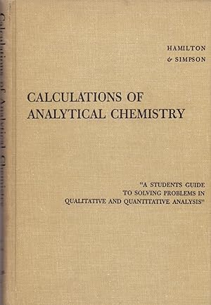 Seller image for CALCULATIONS OF ANALYTICAL CHEMISTRY for sale by Libreria 7 Soles