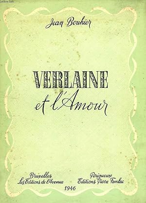 Bild des Verkufers fr VERLAINE ET L'AMOUR zum Verkauf von Le-Livre