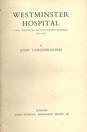 Westminster Hospital : Two Centuries of Voluntary Service 1719-1948