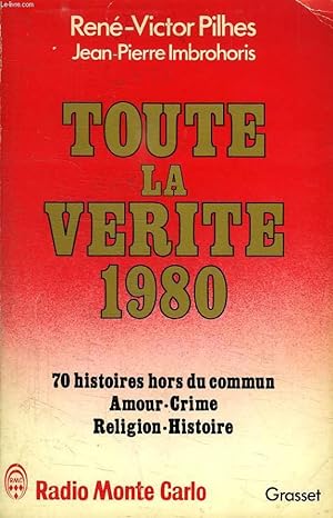Bild des Verkufers fr TOUTE LA VERITE 1980. zum Verkauf von Le-Livre