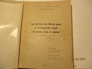 Les astrorhizes chez différents genres de stomatoporoïdes massifs du devonien moyen et supérieur