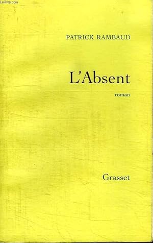 Image du vendeur pour L ABSENT. mis en vente par Le-Livre