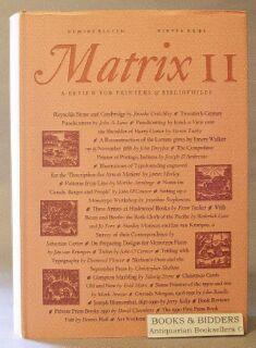 Seller image for Matrix 11: A Review for Printers & Bibliophiles, (Winter 1991) for sale by Books & Bidders Antiquarian Booksellers