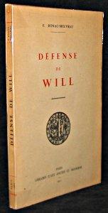 Seller image for Dfense de Will for sale by Abraxas-libris