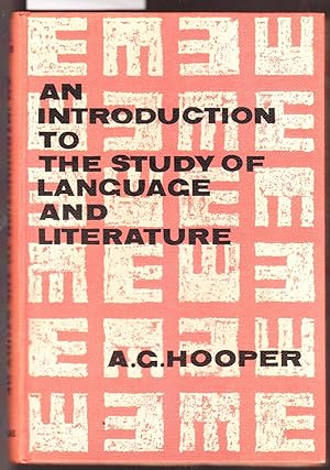 An Introduction to the Study of Language and Literature