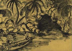 Imagen del vendedor de Tropical Lagoon II. a la venta por Wittenborn Art Books