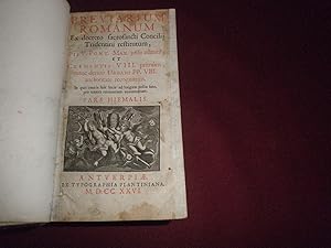 Breviarum romanum ex decreto sacrosanti Concilii Tridentini restitutum, Pii V. Pont. Max. Justu e...