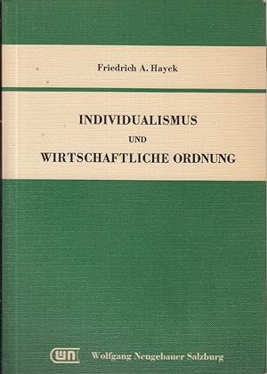 Bild des Verkufers fr Individualismus Und Wirtschaftliche Ordnung (German Edition) zum Verkauf von Jonathan Grobe Books