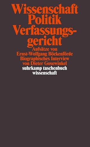 Image du vendeur pour Wissenschaft, Politik, Verfassungsgericht mis en vente par Rheinberg-Buch Andreas Meier eK