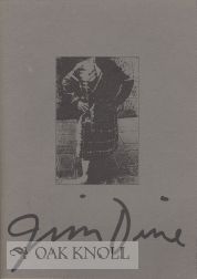 Imagen del vendedor de JIM DINE a la venta por Oak Knoll Books, ABAA, ILAB