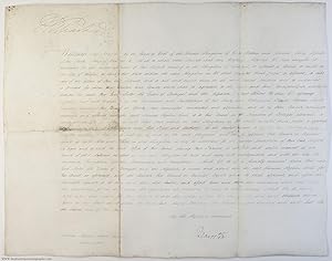 Document with his fine signature at the head (1762-1830, King of Great Britain)