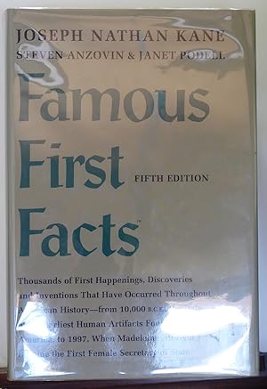 Seller image for Famous First Facts: a Record of First Happenings, Discoveries and Inventions in American History for sale by RON RAMSWICK BOOKS, IOBA