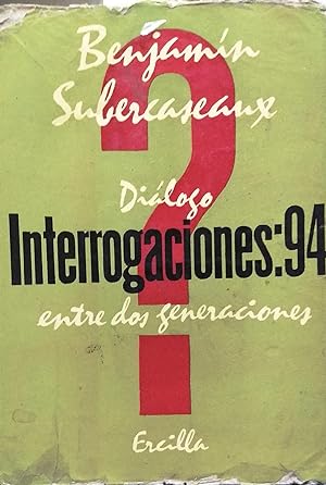 Imagen del vendedor de Interrogaciones: 94. Diálogo entre dos generaciones a la venta por Librería Monte Sarmiento
