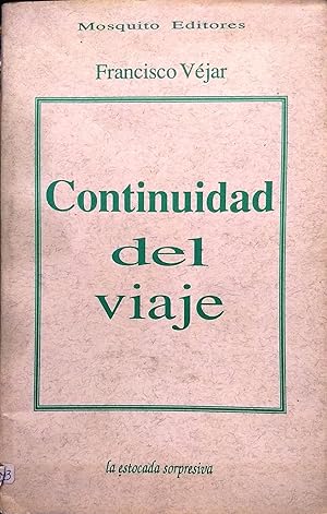 Imagen del vendedor de Continuidad del viaje a la venta por Librer�a Monte Sarmiento