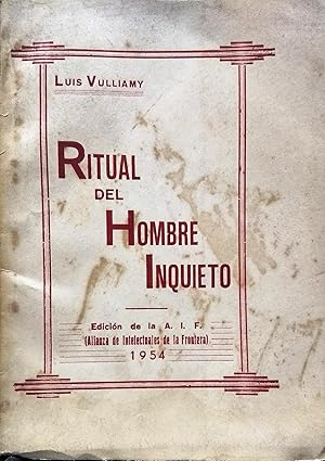 Seller image for Ritual del hombre inquieto for sale by Librera Monte Sarmiento