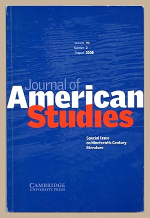 Seller image for The Journal of American History Vol.39 No 2 August 2005 for sale by Martin Harrison