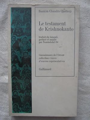 Image du vendeur pour Le testament de Krishnokanto mis en vente par Tant qu'il y aura des livres
