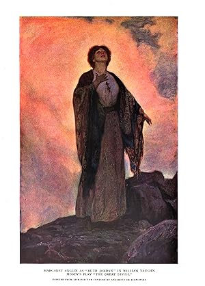 Seller image for Margaret Anglin As Ruth Jordan From William Vaughn Moody's Play, The Great Divide, Color Illustration for sale by Legacy Books II