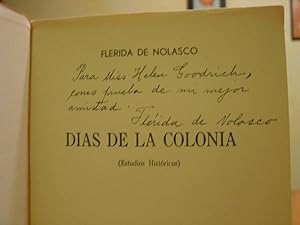 Dias De La Colonia ( Estudios Historicos )