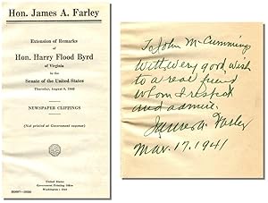 EXTENSION OF REMARKS OF HON. HARRY FLOOD BYRD OF VIRGINIA IN THE SENATE OF THE UNITED STATES: Thu...