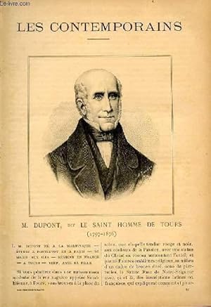 Seller image for M. Dupont dit Le saint homme de Tours (1797-1876) LES CONTEMPORAINS N53 for sale by Le-Livre