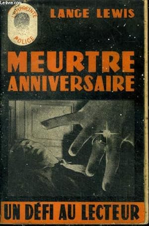 Bild des Verkufers fr Meurtre anniversaire ( The birhday murder ). zum Verkauf von Le-Livre