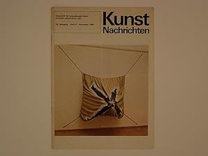 Kunst Nachrichten 16. Jahrgang Heft 6 November 1980 (cover : Ger van Elk, Holland, 1980 an der Bi...