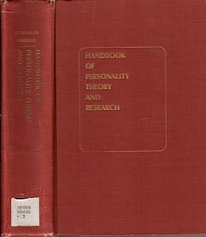 Bild des Verkufers fr Handbook Of Personality Theory And Research zum Verkauf von Jonathan Grobe Books