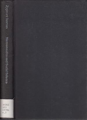 Seller image for Hermeneutics And Social Science: Approaches To Understanding for sale by Jonathan Grobe Books